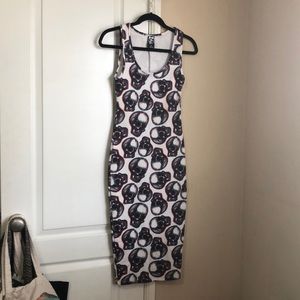 Iron Fist Skull Pencil Dress